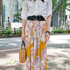 ストリートファッション,ストリートスナップ,ファッションスナップ,across,アクロス,スカート,ロングスカート,花柄,,