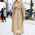 定点観測,ストリートファッション,ストリートスナップ,ファッションスナップ,across,アクロス,ロング丈,スーパーロング,トレンチコート,KBF,ケービーエフ