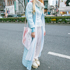 定点観測,ストリートファッション,ストリートスナップ,ファッションスナップ,across,アクロス,streetsnap,fashion,snap,street,street,style,street style,パステル,パステルカラー,ペールトーン,スカイブルー,skybule,ピンク,pink,ホワイト,white,レース,キルト,厚底,東京ボッパー,原宿,ロングヘアー,lomghair,gold hair,coat,コート,ロングコート,キャミソール,ランジェリー,フラワーモチーフ,ベール,トートバッグ,totobag